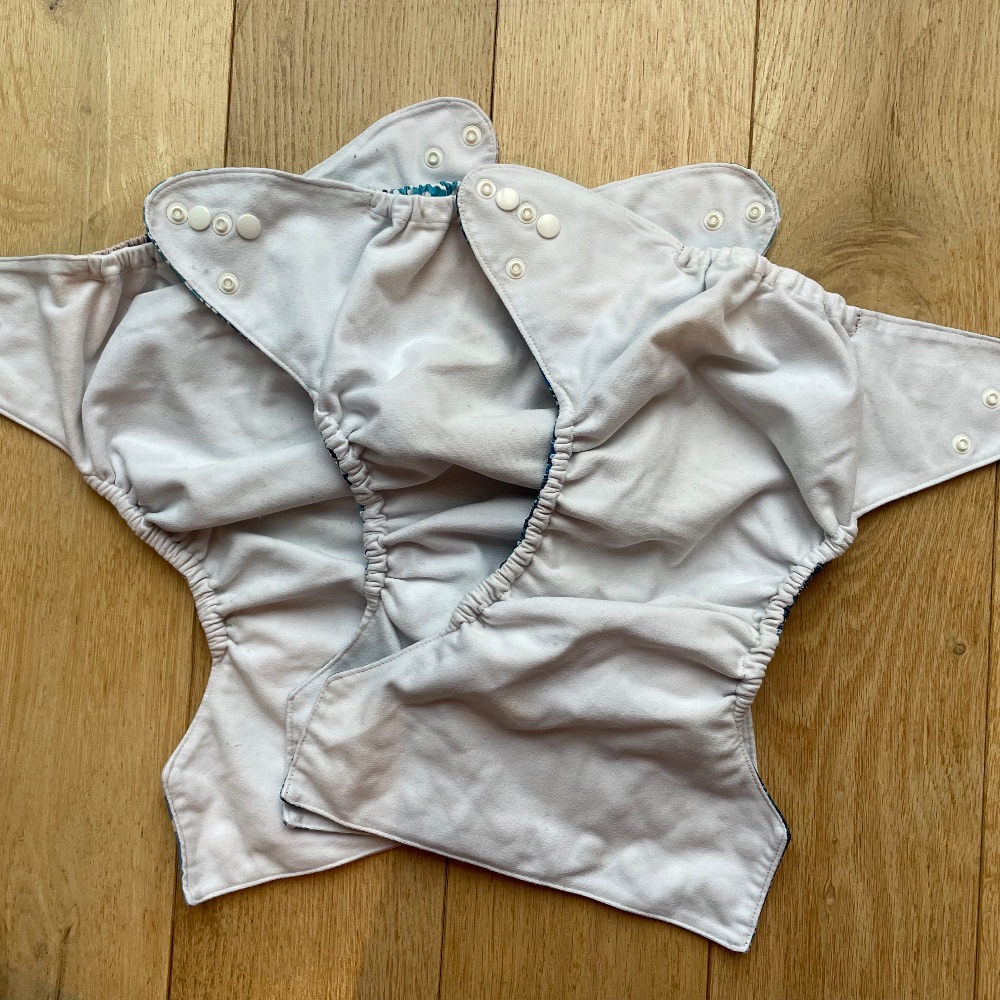 Sechs Pocket Windeln, One size in schönem Design