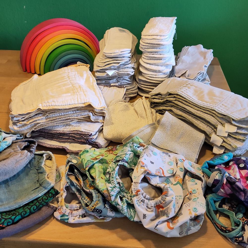 Großes Stoffwindelpaket für die gesamte Wickelzeit