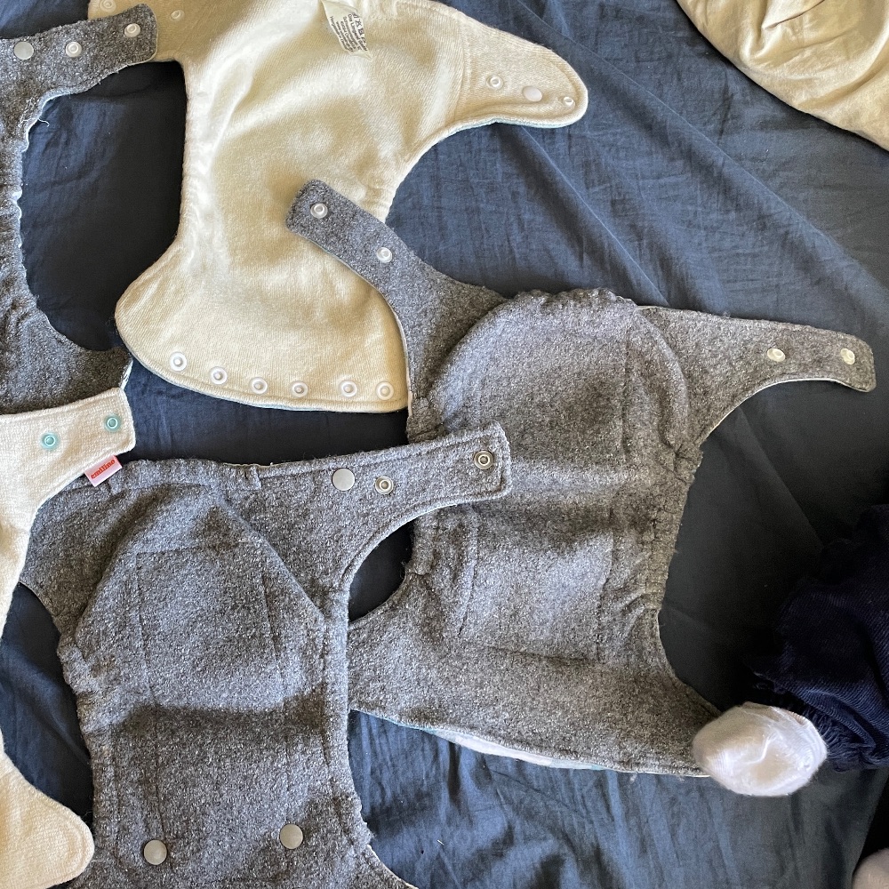 Woll-Snap-Windeln Newbornset