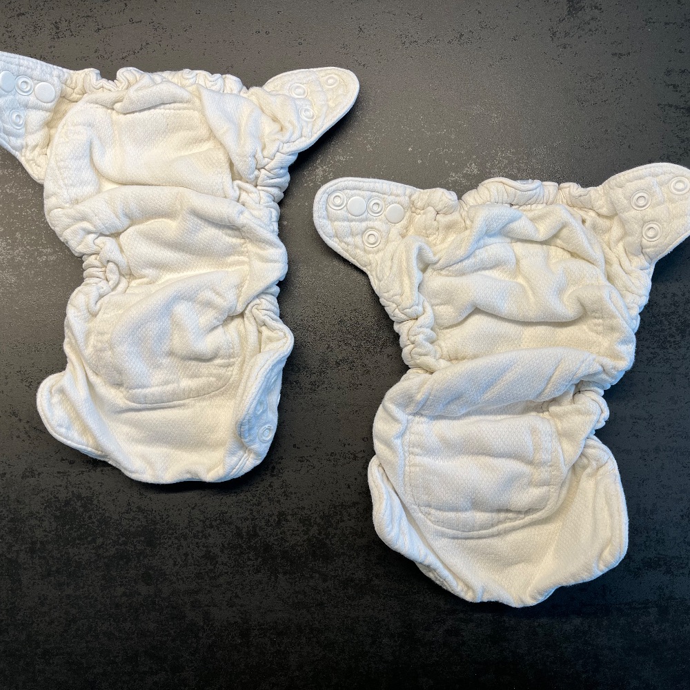 Blümchen Höschenwindeln Newborn inkl. Disana Wolldchlupf