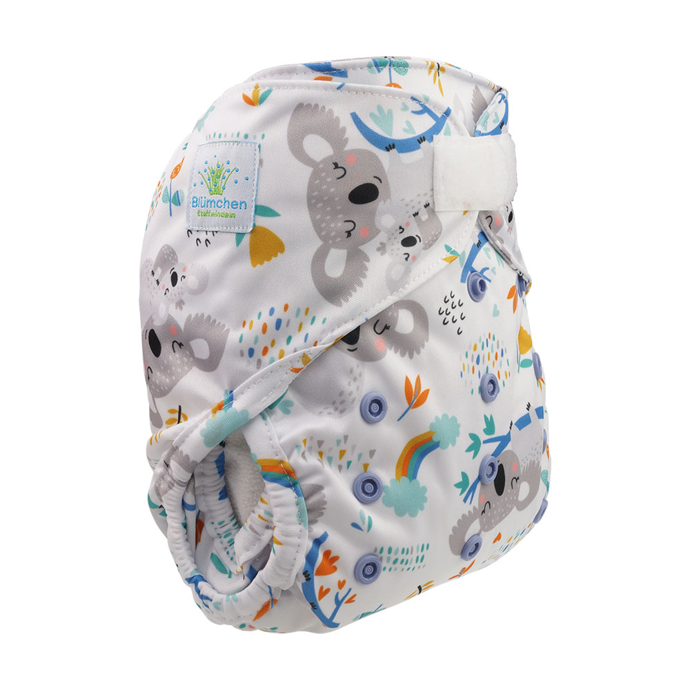 Blümchen Überhose One Size mit Klettverschluss