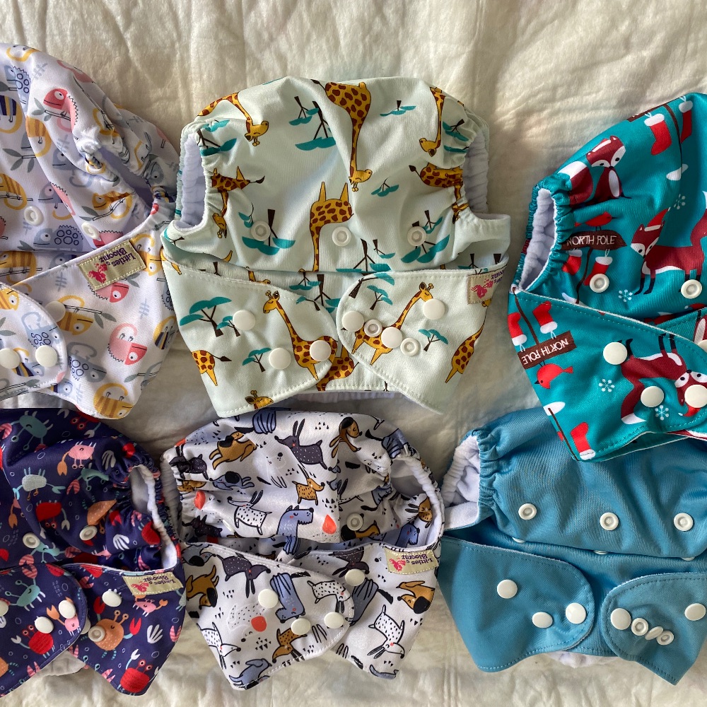 12x Little Bloomz Pocket Windeln 3-15 kg