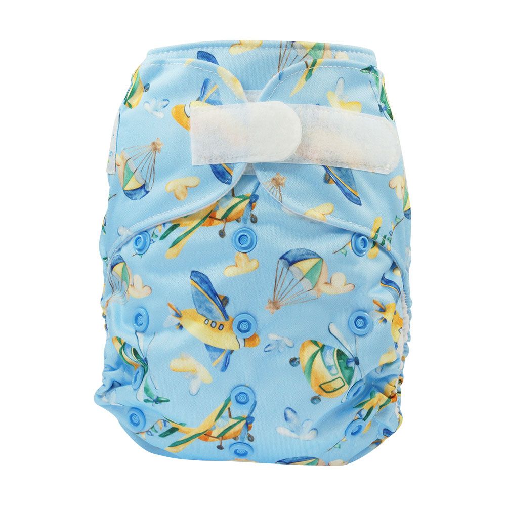 Blümchen Taschenwindel Hüllen One Size (Klettverschluss) ohne Saugeinlage