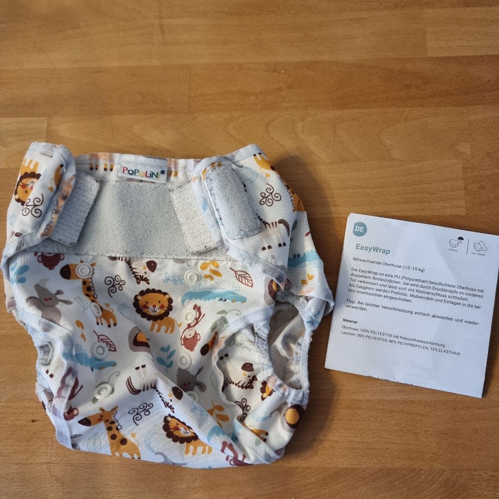 Popolini EasyWrap mitwachsende Überhose One Size mit Klettverschluss
