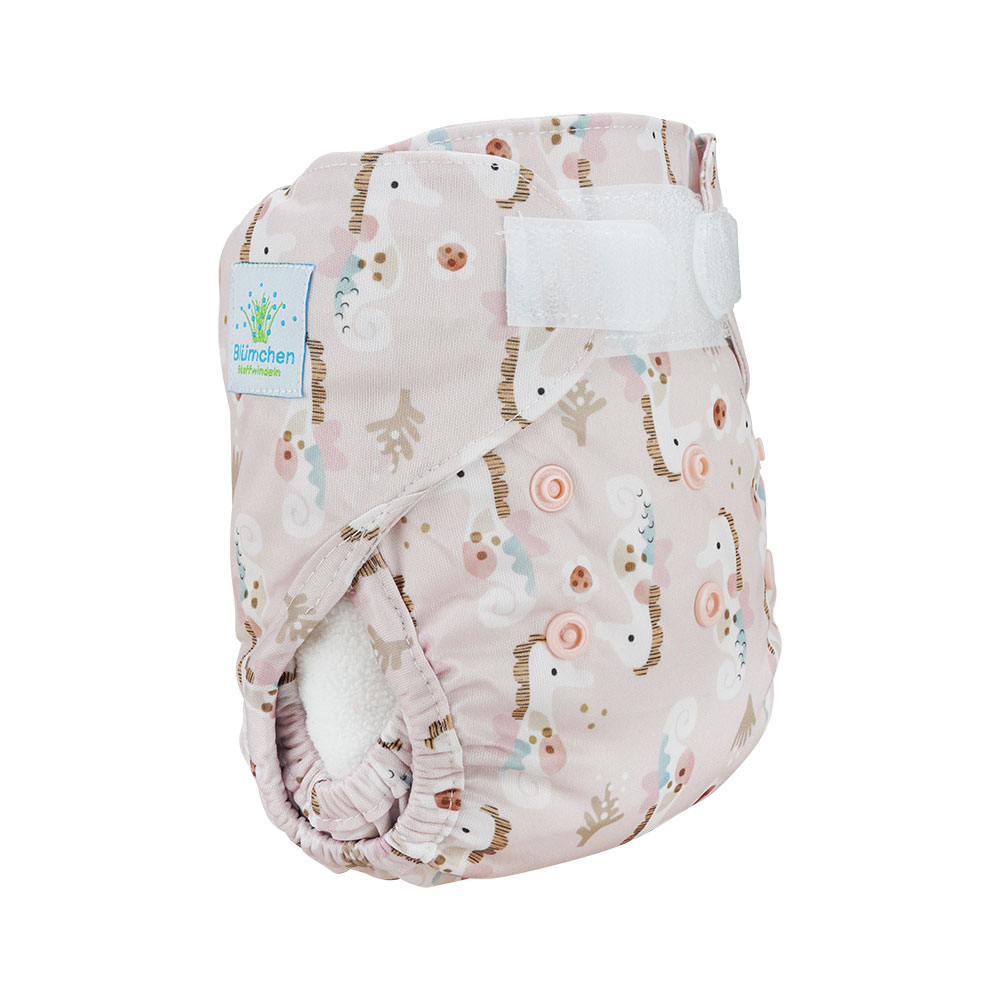Blümchen Überhose Newborn mit Klettverschluss