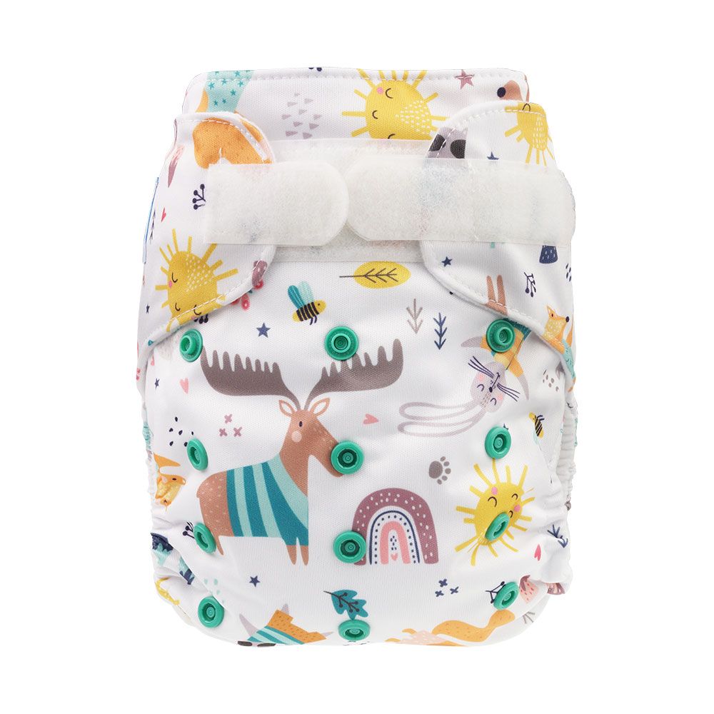 Blümchen Taschenwindel Hüllen One Size (Klettverschluss) ohne Saugeinlage