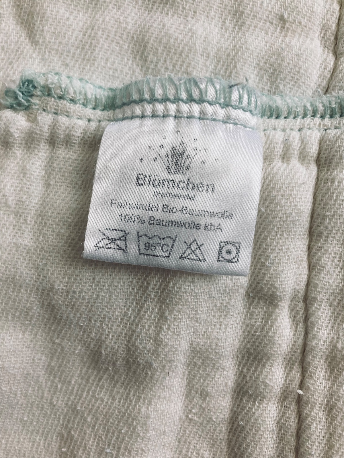 24 Blümchen Prefold Bio-Baumwolle Gr. XS