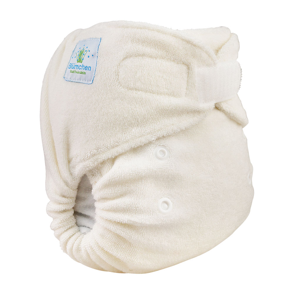 Blümchen Höschenwindel Bambusviskose Newborn mit Klettverschluss
