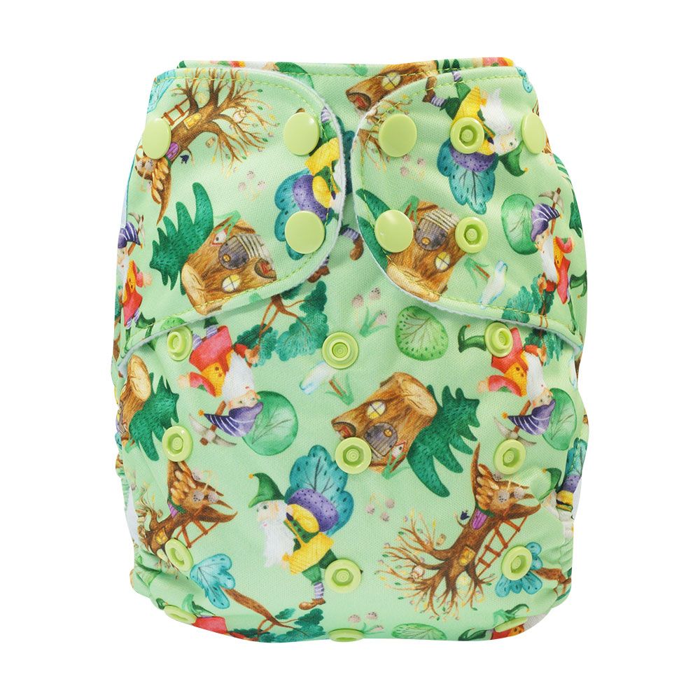 Blümchen Taschenwindel Hüllen One Size (Druckknöpfe) ohne Saugeinlage