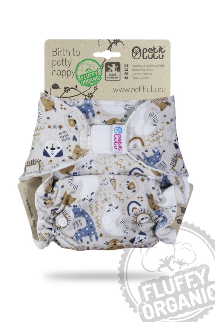 Petit Lulu Maxi Nachtwindel Fluffy Organic mit Klettverschluss