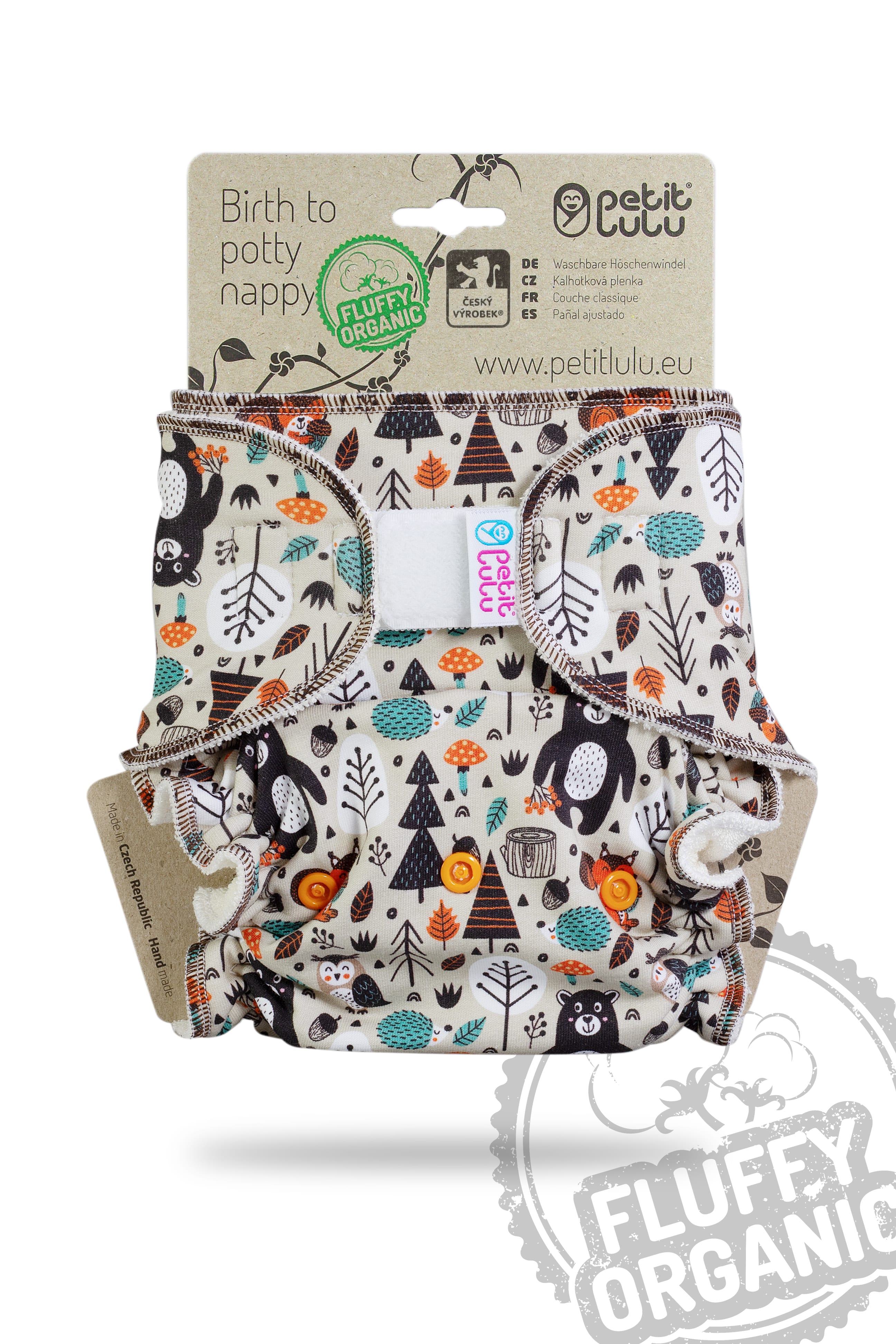 Petit Lulu Höschenwindel Fluffy Organic One Size mit Klettverschluss