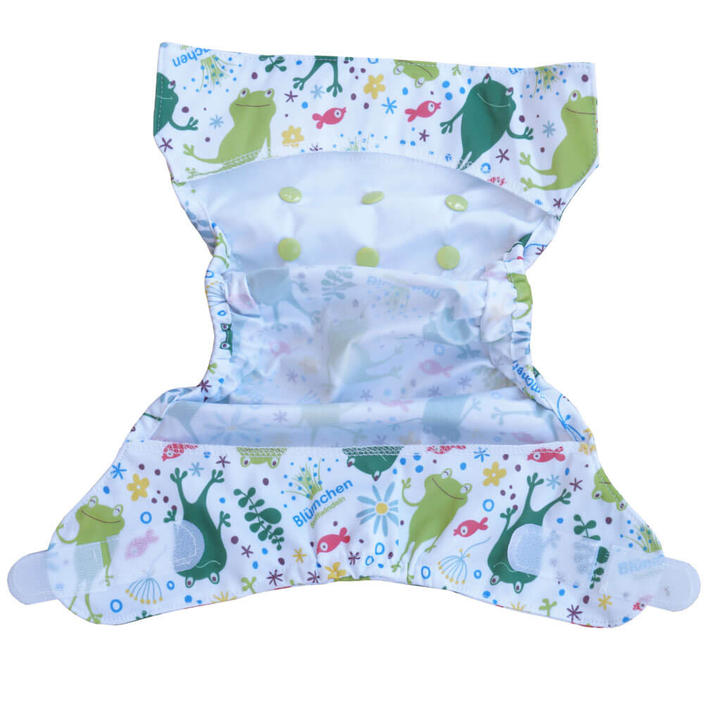 Blümchen Überhose Newborn mit Klettverschluss