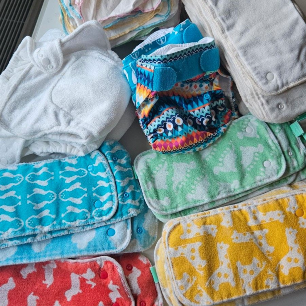 Stoffwindel Paket, Einlagen, Überhosen, Nachtwindeln, Tücher