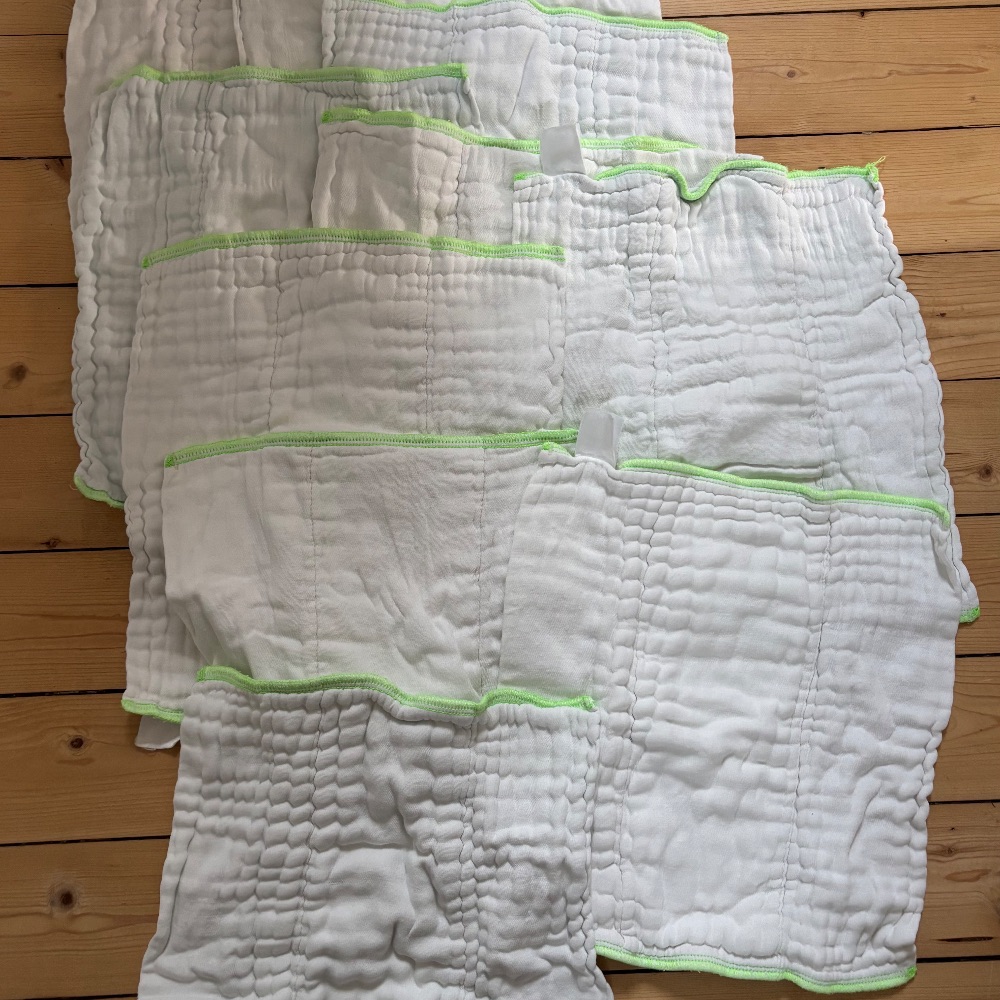 10 Prefolds AvoCado Größe 2
