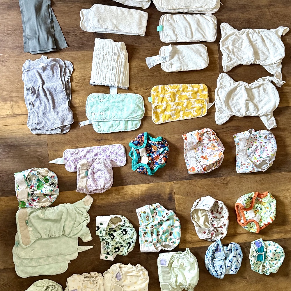 Großes Stoffwindelpaket - Starterset - Bambino Mio, Blümchen, Petit Lulu, TotsBots