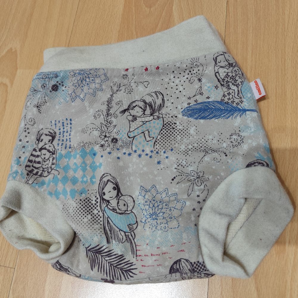 emilino Schlupfüberhose aus Wolle, Wollüberhose Gr. 80-86