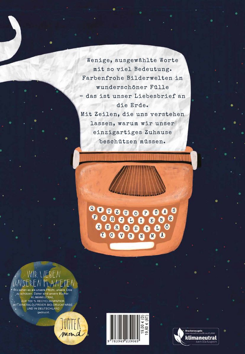Jupitermond Verlag “Liebesbrief an unsere Erde”