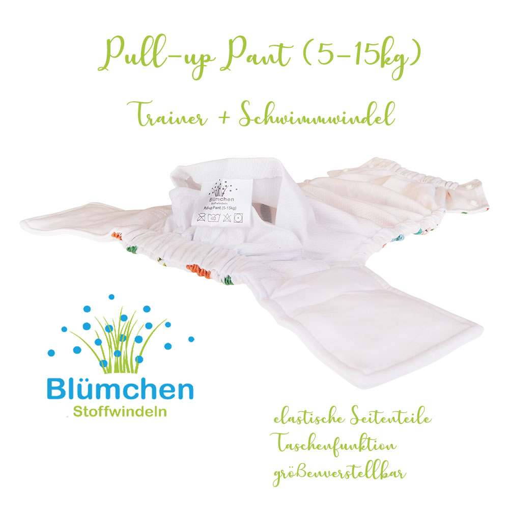Blümchen Pull-up Pant Schwimmwindel + Trainer  