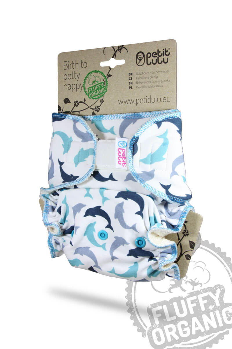 Petit Lulu Maxi Nachtwindel Fluffy Organic mit Klettverschluss