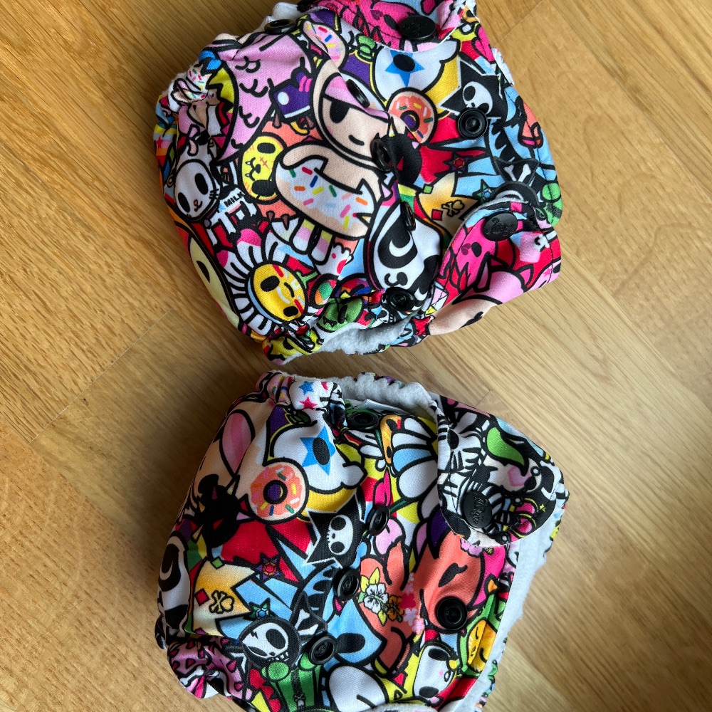 2 Stk Tokidoki Kanga Care Lil-Joey AlO für Neugeborene Stoffwindel