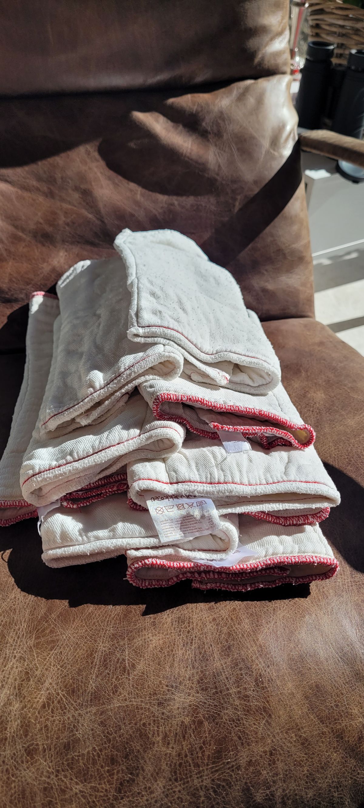 9 Prefolds rot zu verkaufen