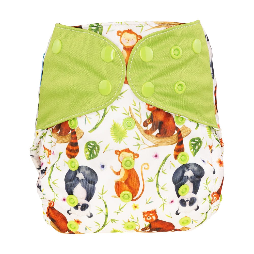 Blümchen Überhose One Size mit Druckknöpfen