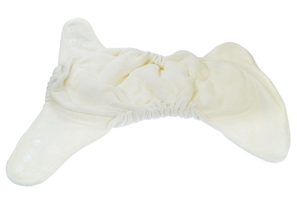 Blümchen Höschenwindel Bambuszellfasern One Size mit Druckknöpfen