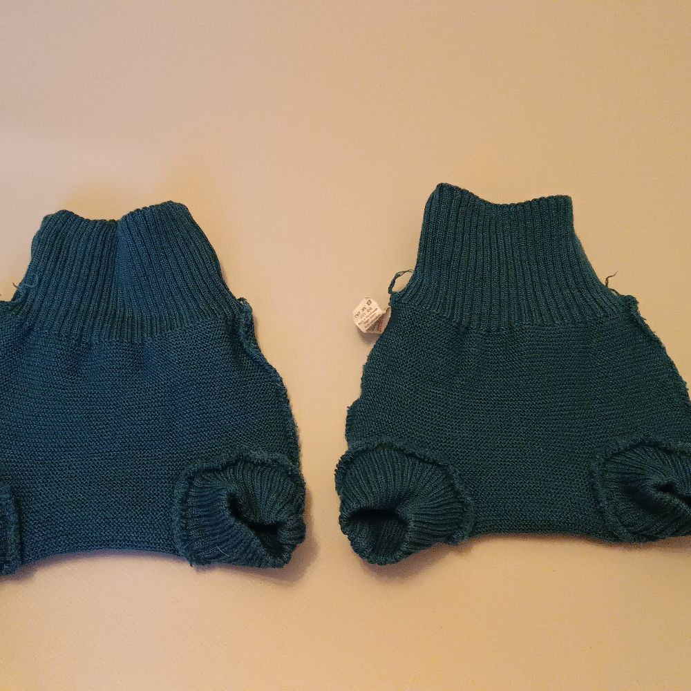 Nacht-Set Blümchen Höschenwindeln 3-7kg , Disana Wollüberhosen 62-80