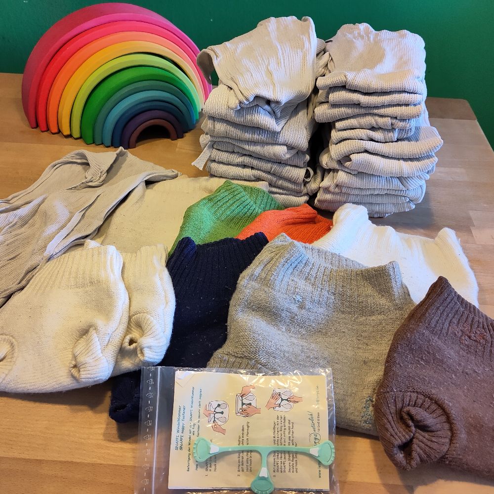 Großes Stoffwindelpaket für die gesamte Wickelzeit