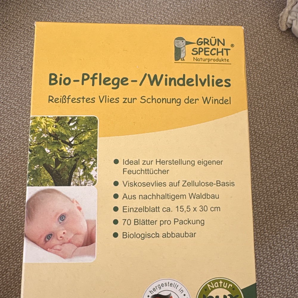 Neue Packung Windelvlies von Grünspecht