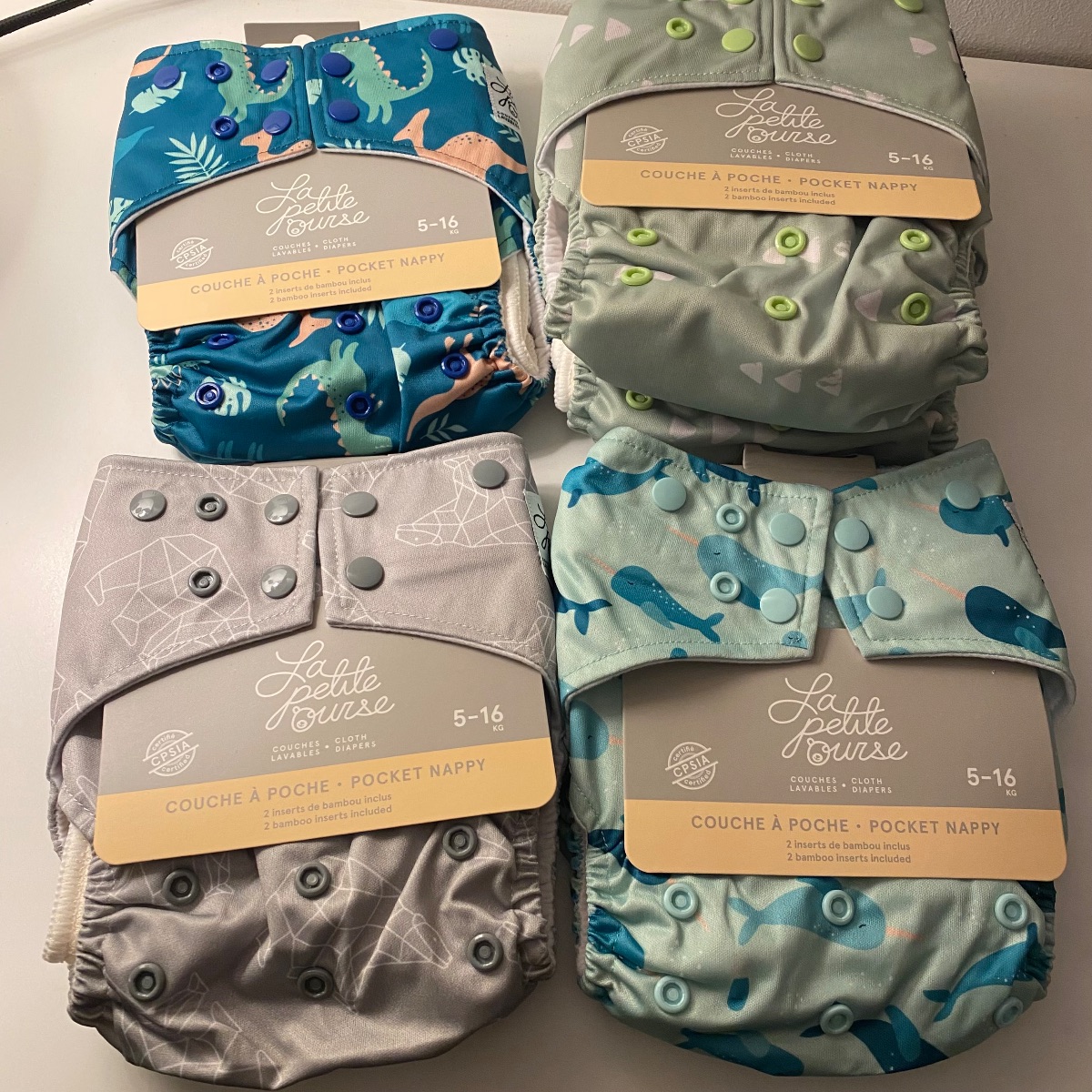 Pocketwindeln Stoffwindeln La Petite Ourse NEU