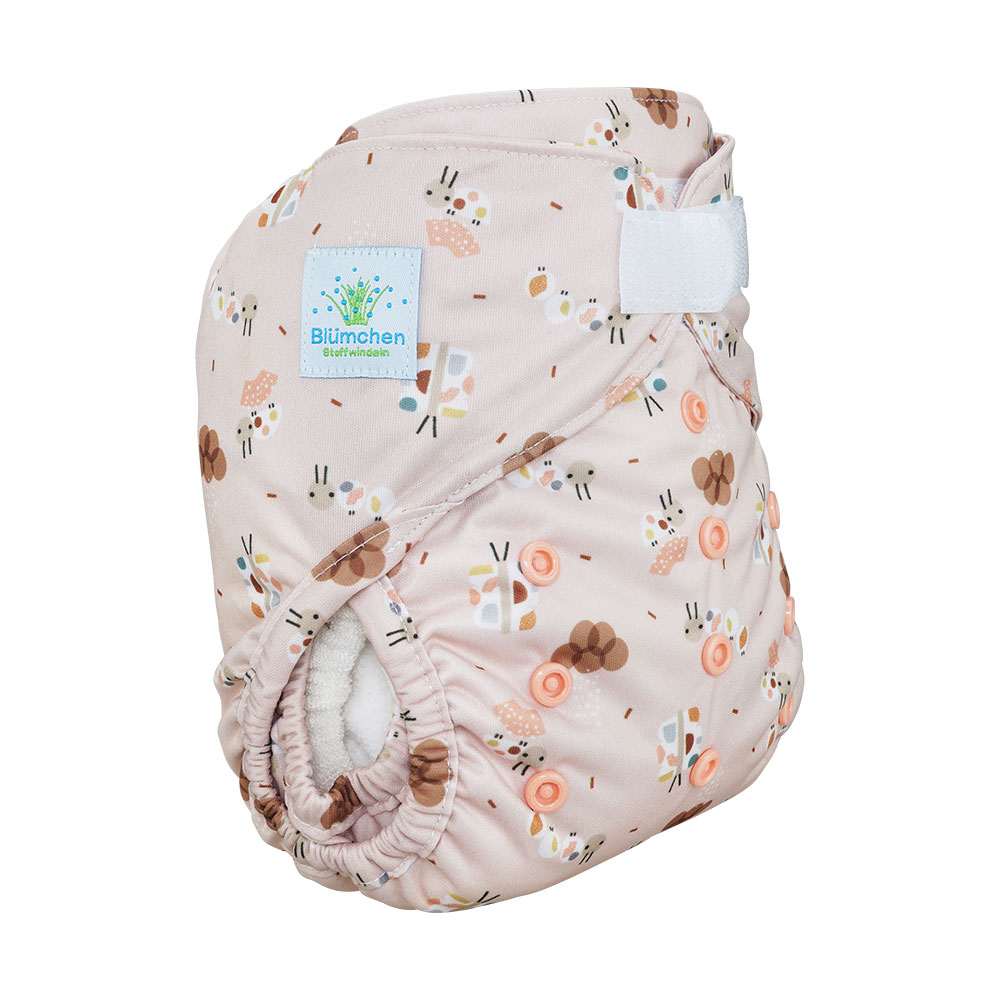 Blümchen Überhose One Size mit Klettverschluss