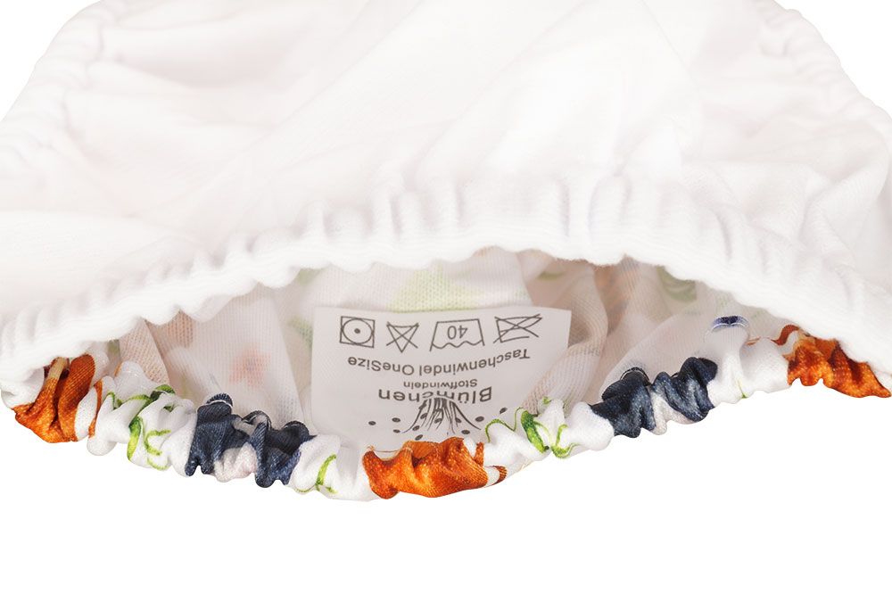 Blümchen Taschenwindel Hüllen One Size (Klettverschluss) ohne Saugeinlage