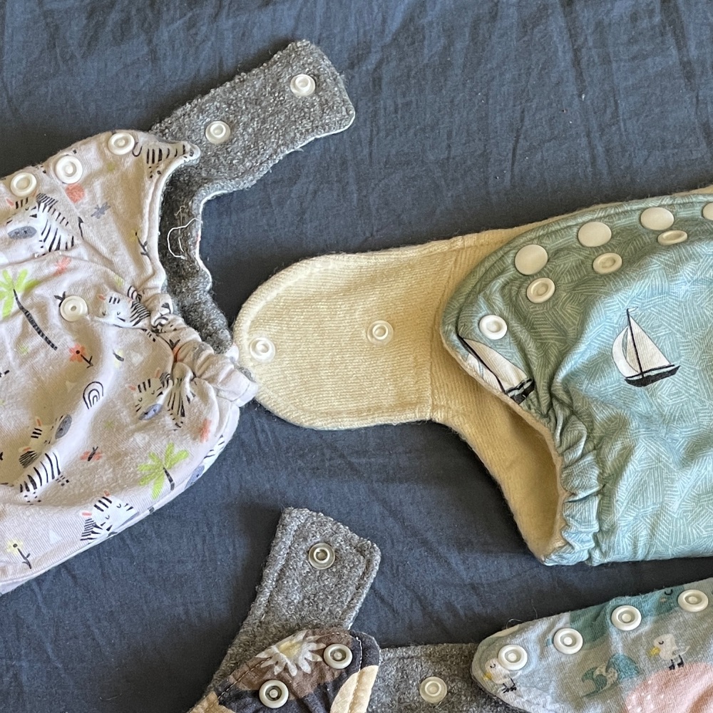 Woll-Snap-Windeln Newbornset