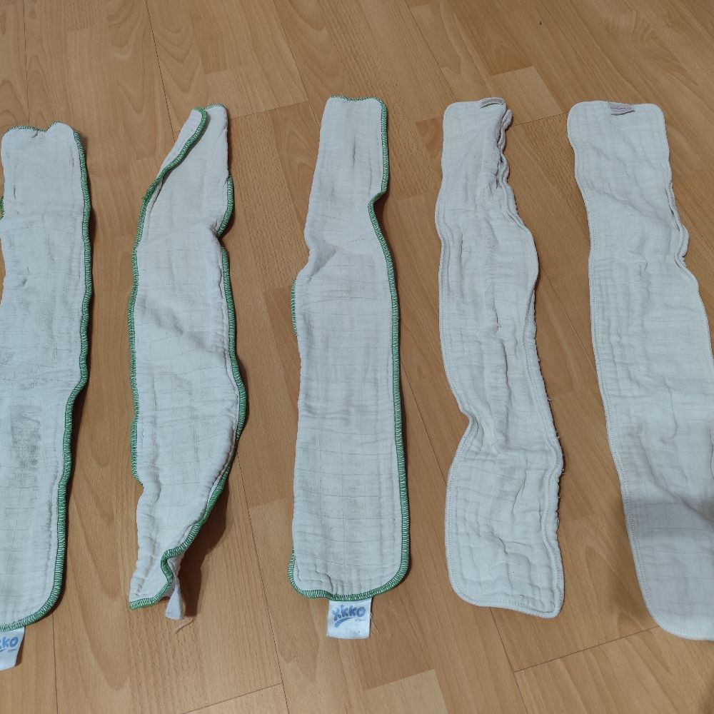 5x Windeleinlage-Booster XKKO L, blueberry aus Baumwolle