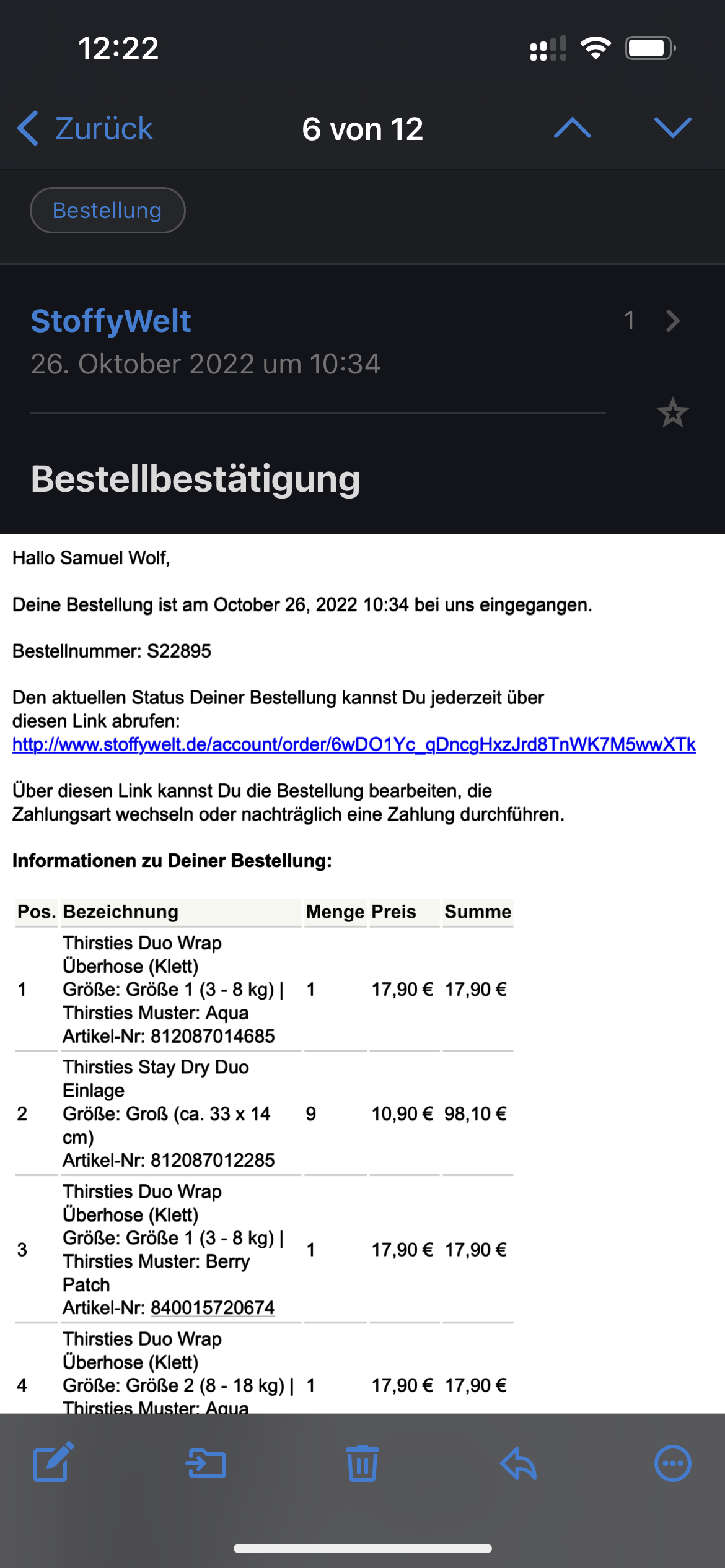 7x Thirsties DuoWrap Überhose, nur gewaschen
