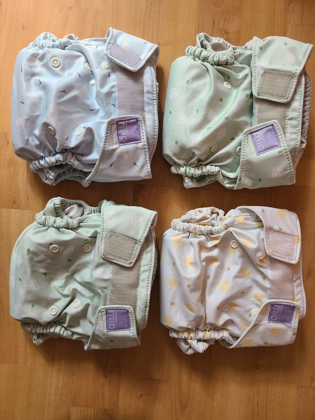 4 Bambino mio all in one Stoffwindeln Onesize, kaum benutzt