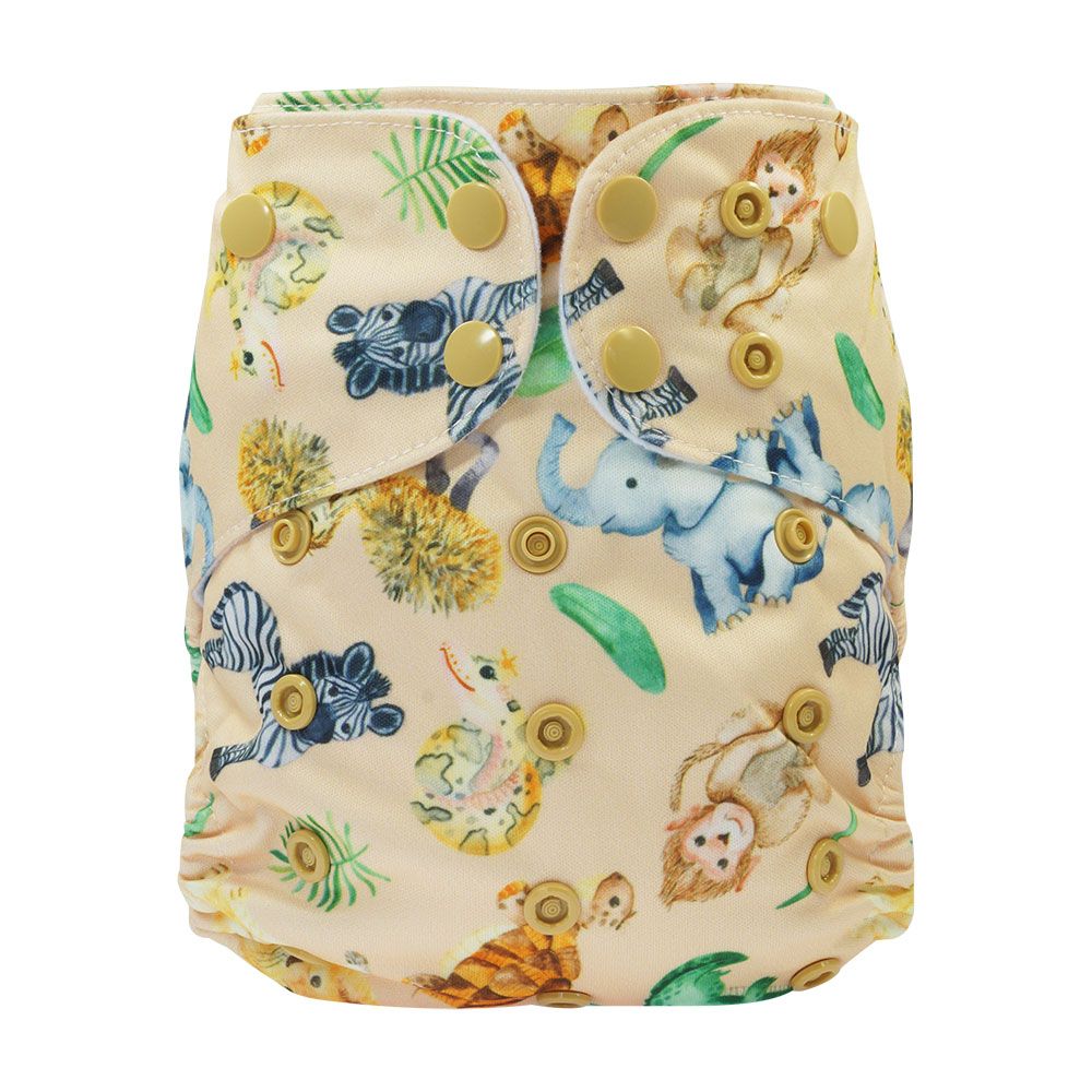 Blümchen Taschenwindel Hüllen One Size (Druckknöpfe) ohne Saugeinlage