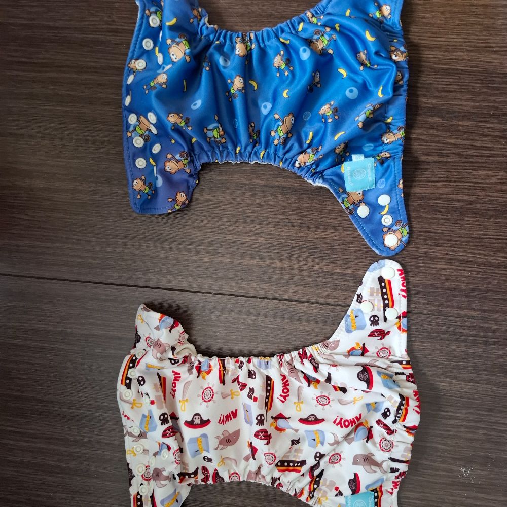 2 Pocketwindeln Onesize von Charlie Banana mit Saugeinlagen