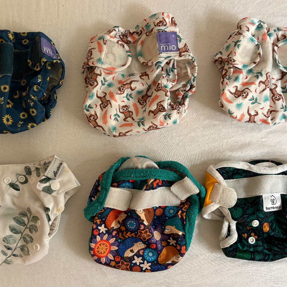 6x PUL-Überhosen Newborn verschdn. Marken