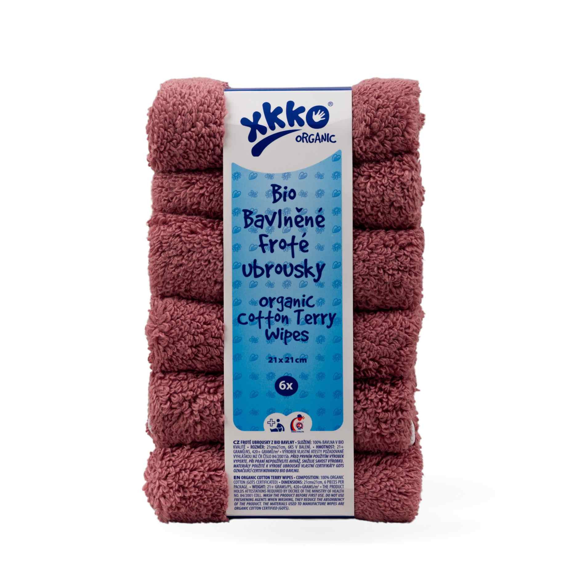 XKKO Waschlappen 100% Bio-Baumwollfrottee 6 Stück