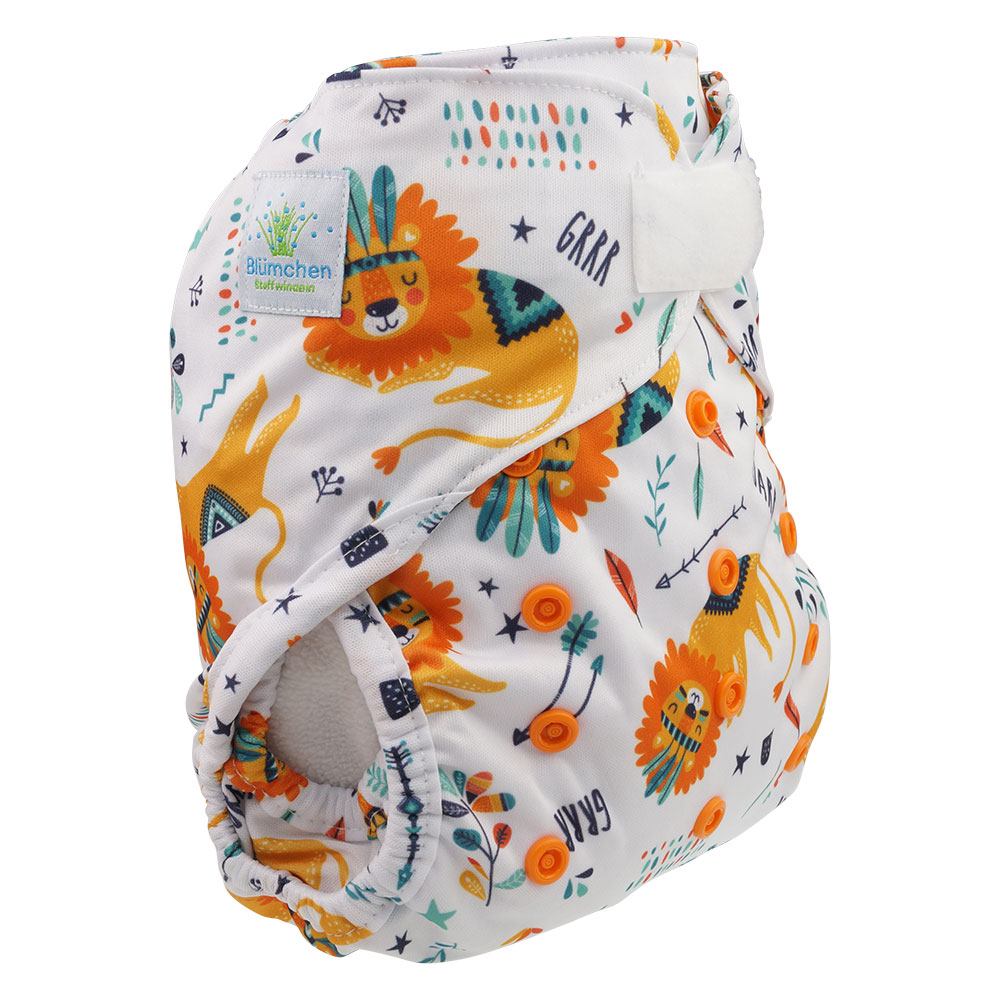 Blümchen Überhose One Size mit Klettverschluss