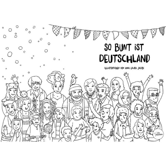 Hautfarben Malbuch - Deutschland Edition