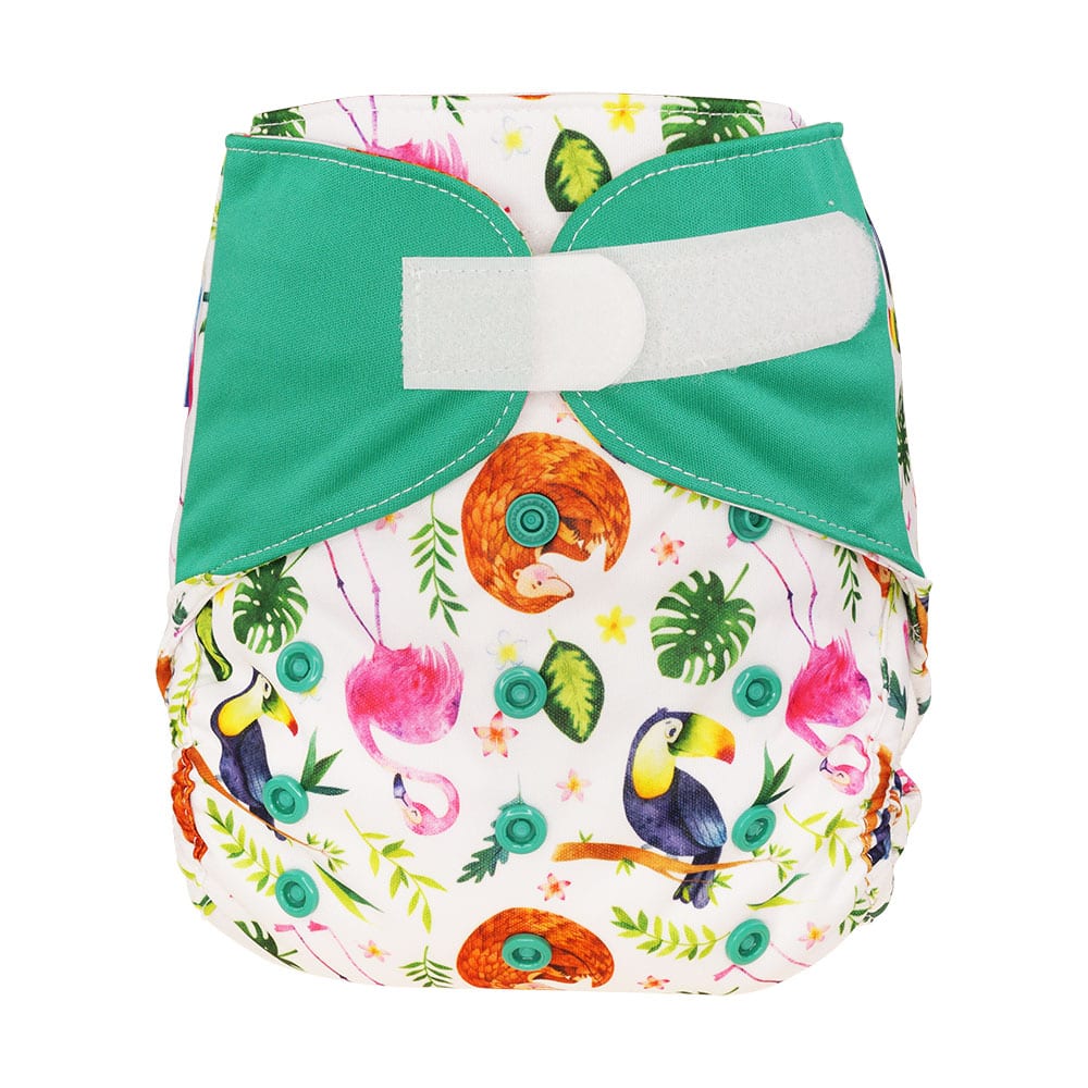 Blümchen Überhose One Size mit Klettverschluss