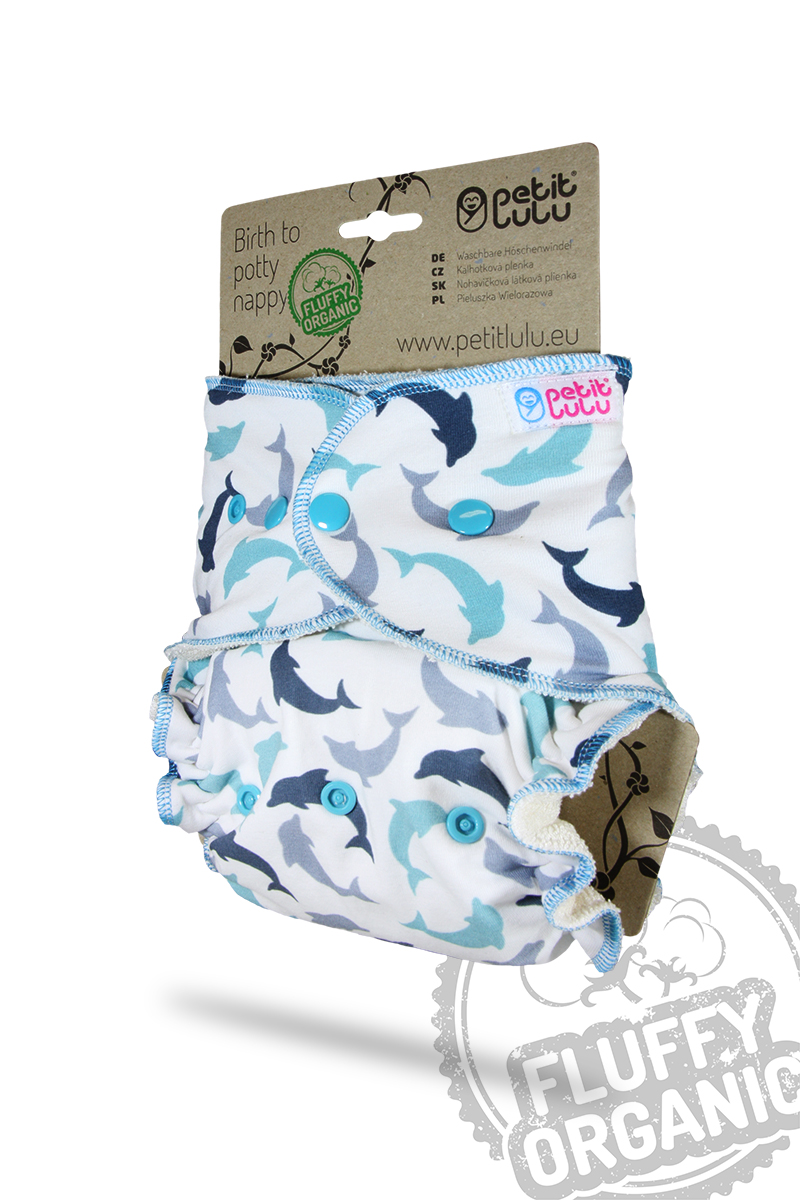Petit Lulu Höschenwindel Fluffy Organic One Size mit Druckknöpfen