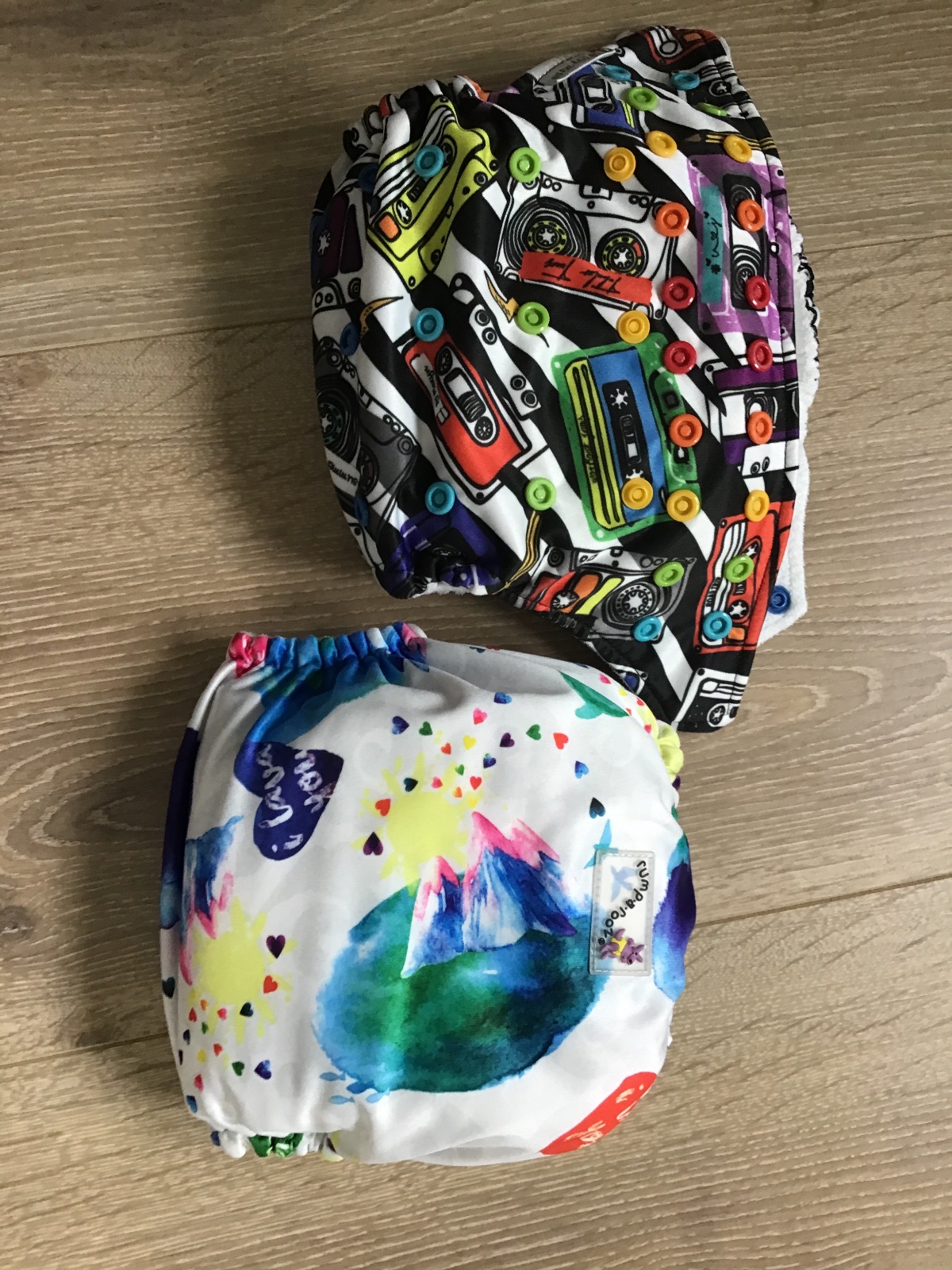 Zwei Rumparooz onesize Pocketwindeln