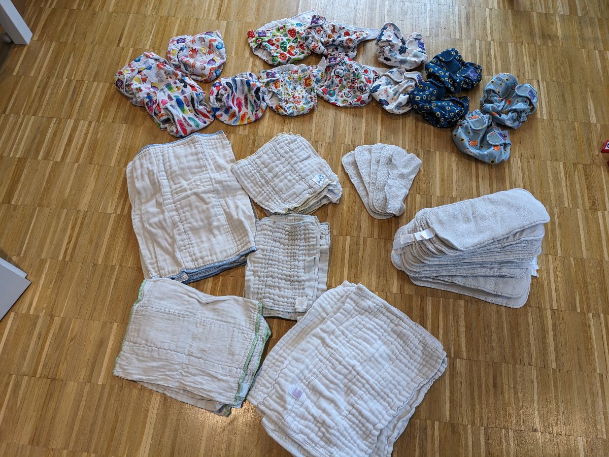 Großes Stoffwindel Paket Milovia, Bambino Mio und sonstiges