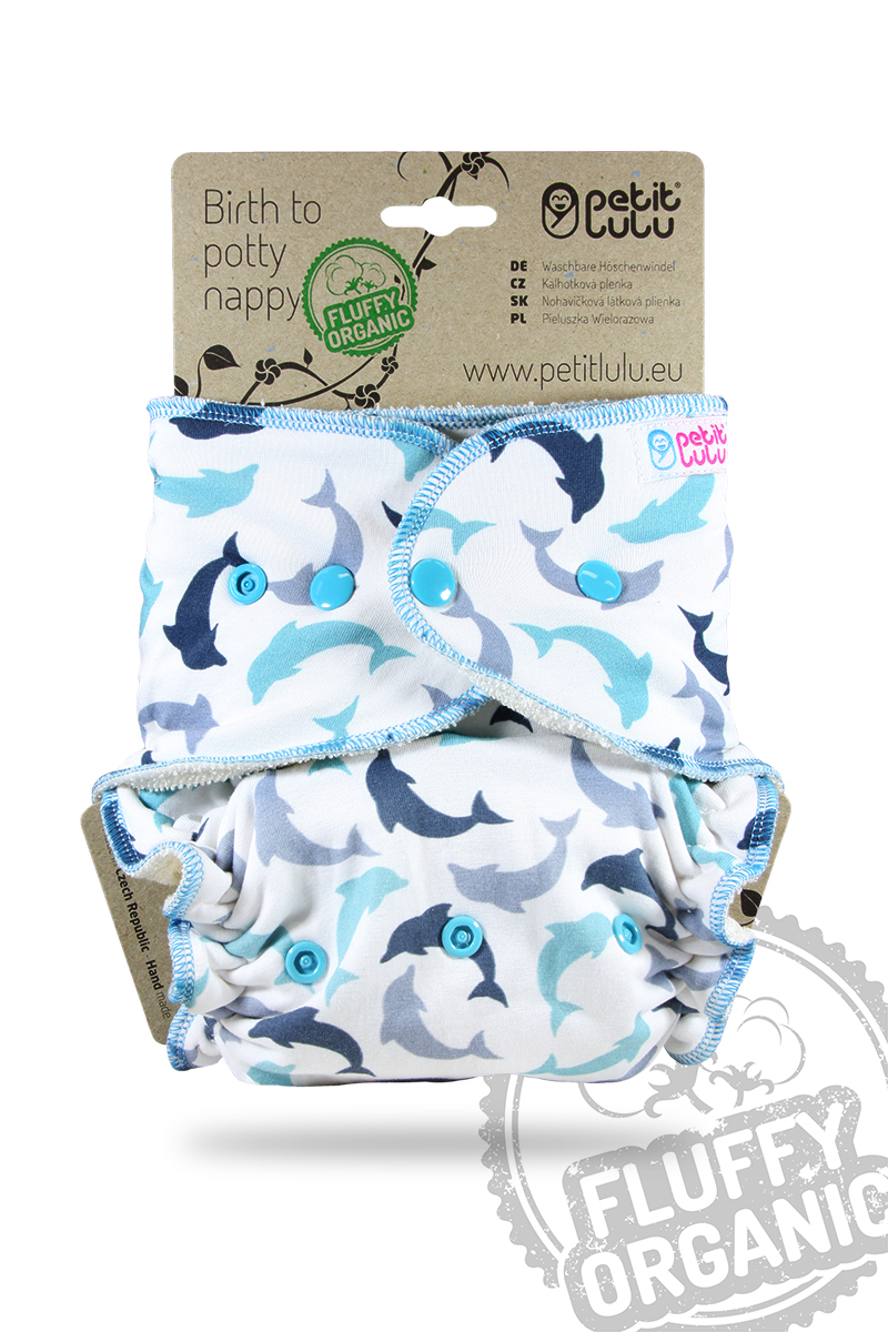 Petit Lulu Höschenwindel Fluffy Organic One Size mit Druckknöpfen