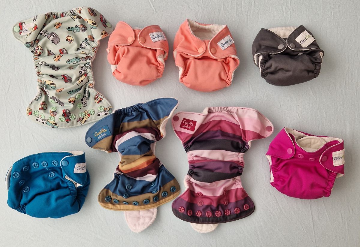 8 GroVia Newborn One-Size All-In-One Stoffwindeln