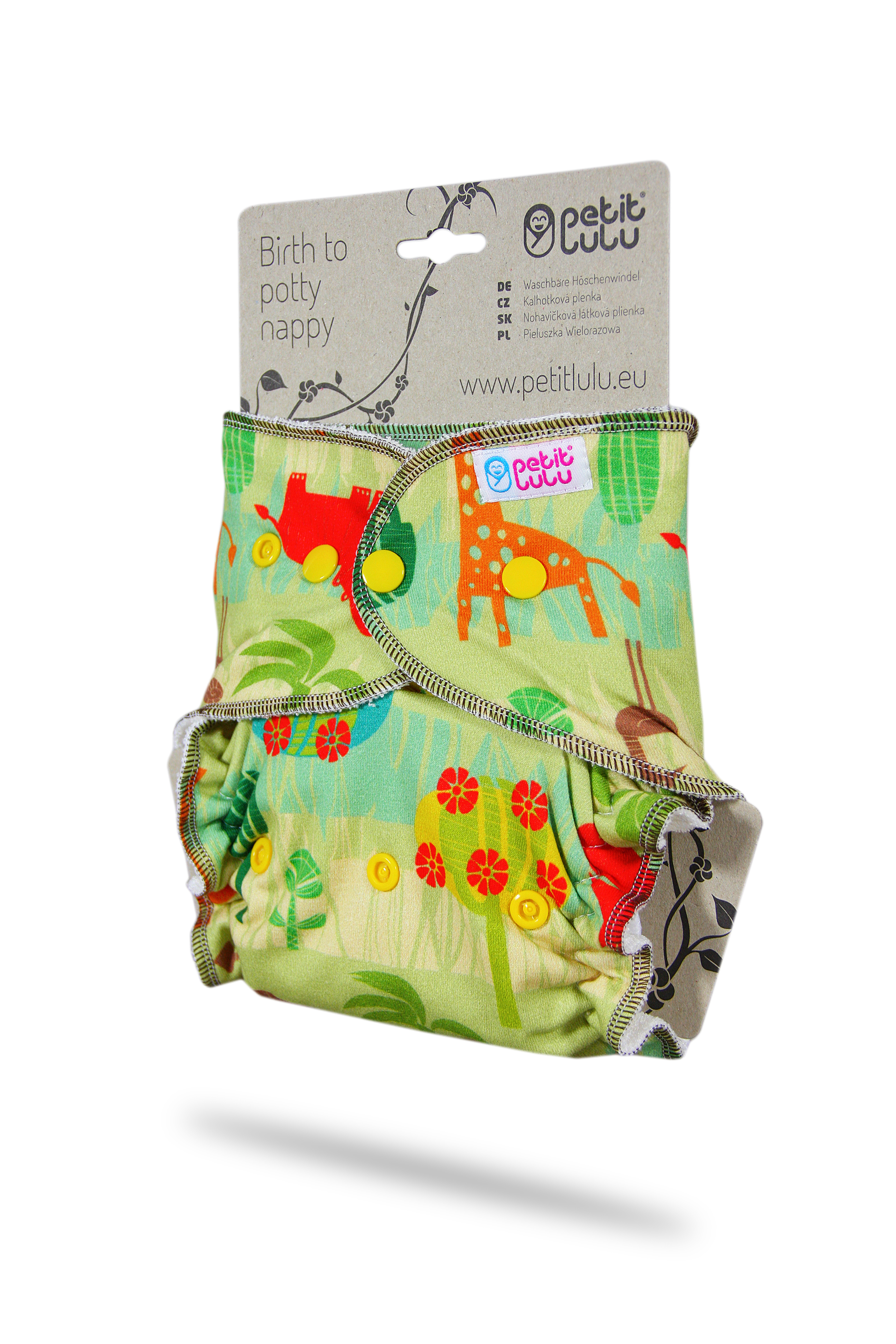 Petit Lulu Höschenwindel One Size mit Druckknöpfen